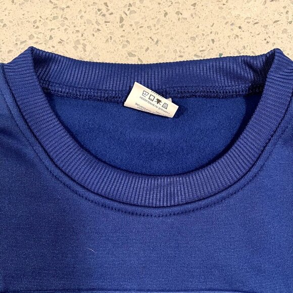 Bud Light Embossed Blue Sweatshirt 100% Polyester Mens MED SUPER SOFT - Picture 5 of 6